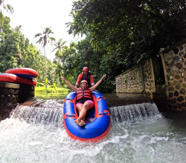 River tubing in Bali